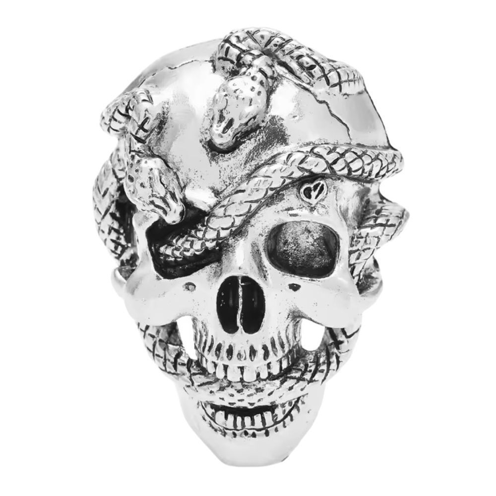 SILVERTONE SKELETON BROOCH